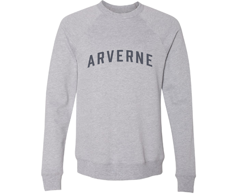 Arverne Adult Crew Neck Sweatshirt in Athletic Gray