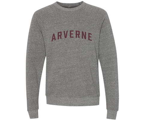 Arverne Adult Crew Neck Sweatshirt in Medium Heather Gray