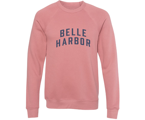 Belle Harbor Adult Crew Neck Sweatshirt in Mauve