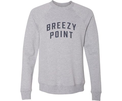 Breezy Point Adult Crew Neck Sweatshirt in Athletic Gray
