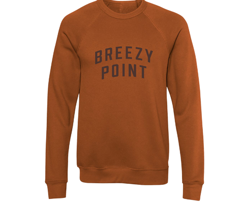 Breezy Point Adult Crew Neck Sweatshirt in Deep Sunset