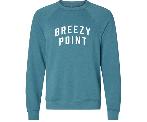 Breezy Point Adult Crew Neck Sweatshirt in Heather Deep Teal