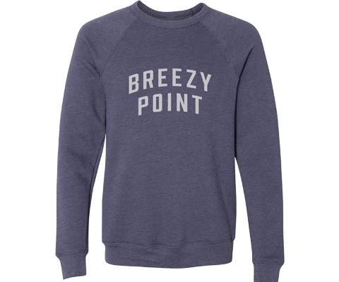 Breezy Point Adult Crew Neck Sweatshirt in Heather Navy