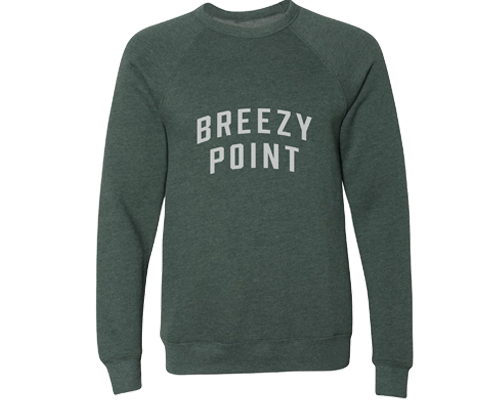 Breezy Point Adult Crew Neck Sweatshirt in Heather Forest