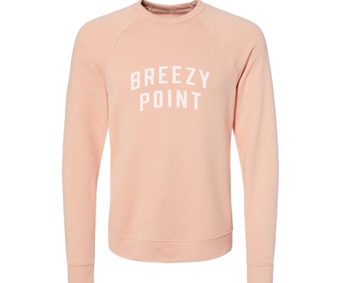 Breezy Point Adult Crew Neck Sweatshirt in Peach