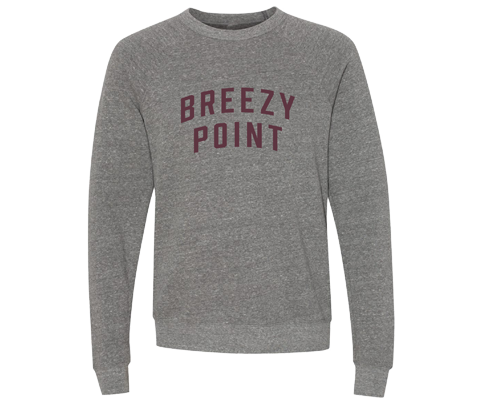 Breezy Point Adult Crew Neck Sweatshirt in Heather Medium Gray