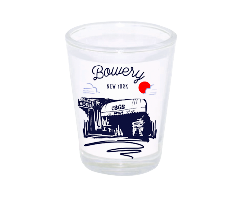 Bowery Manhattan Sketch Shot Glass