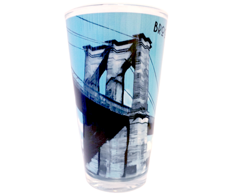 Brooklyn Bridge New York Pint Glass
