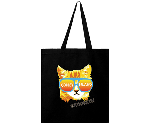 Coney Island Rad Cat Tote Bag