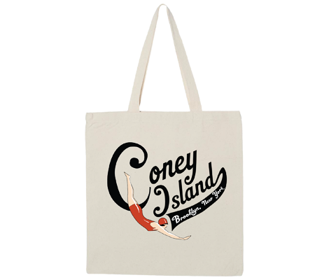 Coney Island Swimmer Tote Bag