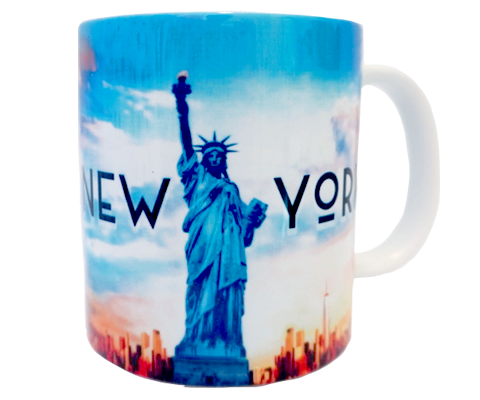 New York Statue of Liberty Sunset New York Mug