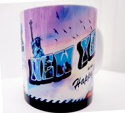 New York is My Happy Place Greetings New York Mug