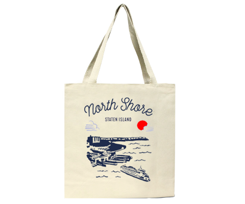 North Shore Staten Island Sketch Tote Bag