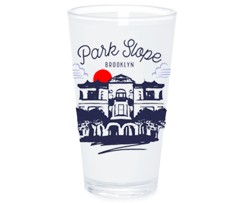 Park Slope Brooklyn Sketch Pint Glass