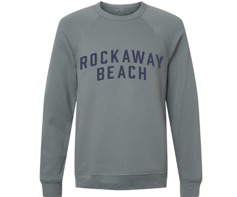 Rockaway Beach Adult Crew Neck Sweatshirt in Blue Storm
