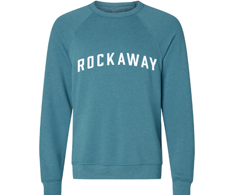 Rockaway Adult Crew Neck Sweatshirt in Deep Heather Teal
