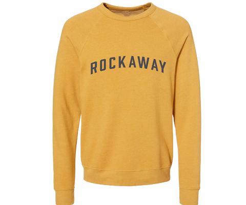 Rockaway Adult Crew Neck Sweatshirt in Heather Mustard