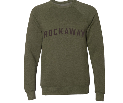 Rockaway Adult Crew Neck Sweatshirt in Heather Olive