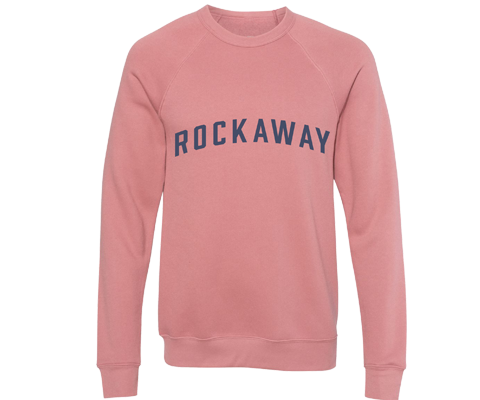 Rockaway Adult Crew Neck Sweatshirt in Mauve
