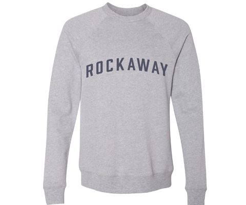 Rockaway Adult Crew Neck Sweatshirt in Athletic Gray