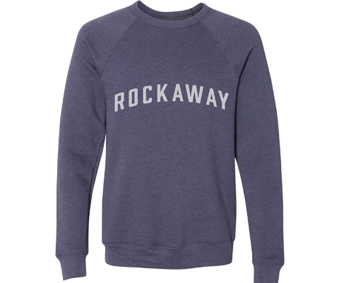 Rockaway Adult Crew Neck Sweatshirt in Heather Navy