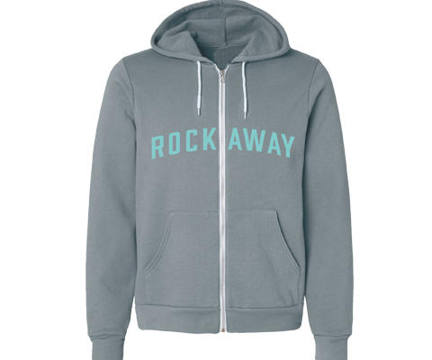 Rockaway Blue Storm Zip Up Adult Hoodie
