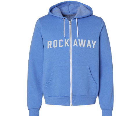 Rockaway Clear Blue Sky Zip Up Adult Hoodie