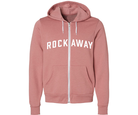 Rockaway Mauve Zip Up Adult Hoodie