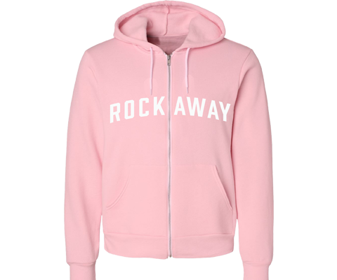 Rockaway Pink Zip Up Adult Hoodie