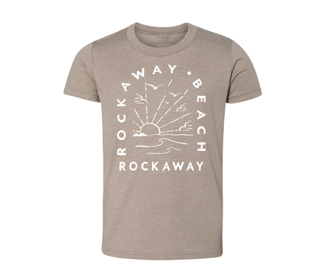 SALE $20- Rockaway Wave Arch on Stone Kids Tee