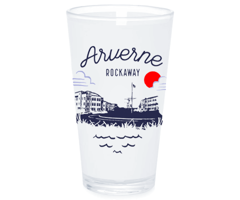 Arverne Sketch Pint Glass