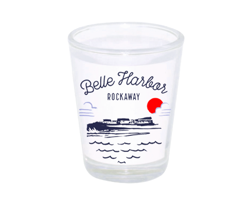 Belle Harbor Sketch Shot Glass