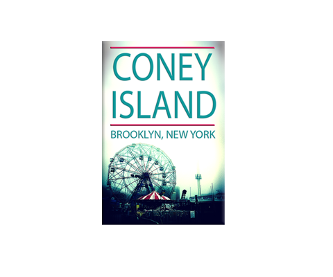 Coney Island Blue Skyline New York Magnet