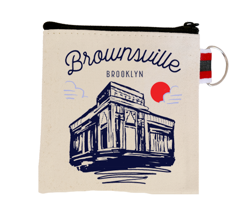 Brownsville Brooklyn Sketch Coin Purse