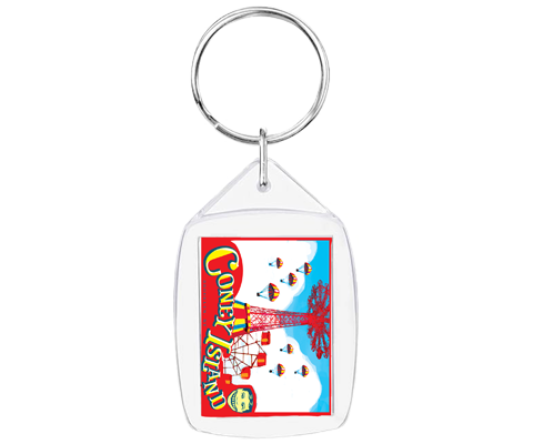 Coney Island Parachute Icon Keychain