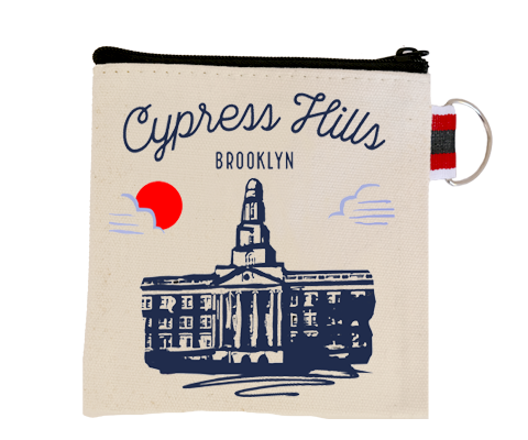 Cypress Hills Brooklyn Sketch Coin Purse