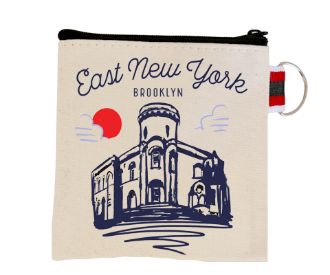 East New York Brooklyn Sketch Coin Purse