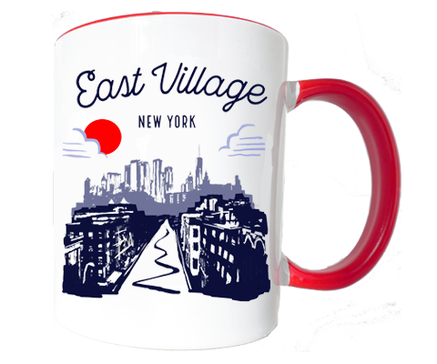 East Village Manhattan Sketch Mug