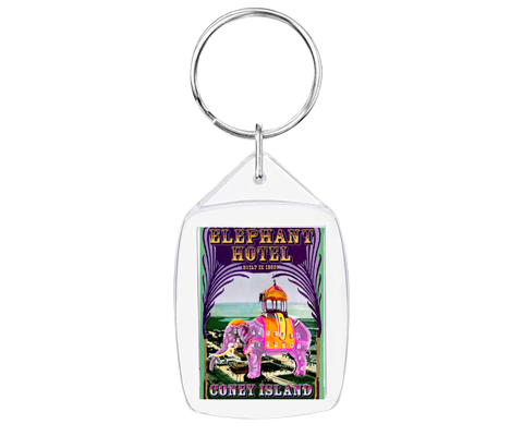 Coney Island Elephant Hotel Keychain