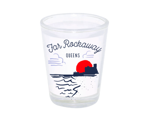 Far Rockaway Sketch Shot Glass