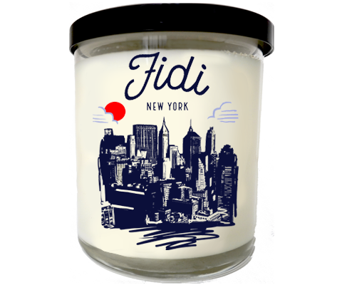 Fidi Financial District Manhattan Sketch Scented Candle