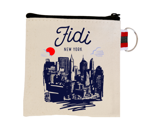 Fidi Financial District Manhattan Sketch Coin Purse