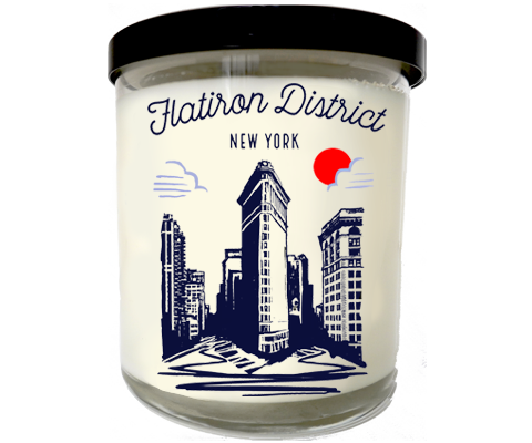 Flatiron District Manhattan Sketch Scented Candle