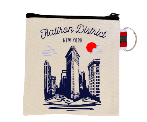 Flatiron District Manhattan Sketch Coin Purse