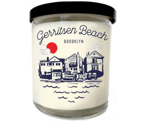 Gerritsen Beach Brooklyn Sketch Scented Candle