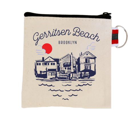 Gerritsen Beach Brooklyn Sketch Coin Purse