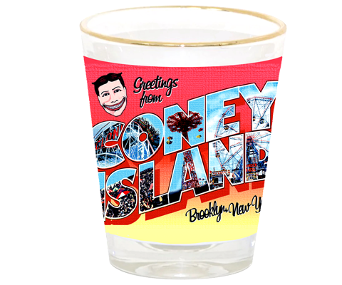Greetings from Coney Island Brooklyn Shot Glass