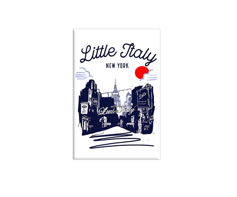 Little Italy New York Sketch Magnet