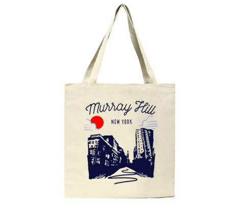 Murray Hill Manhattan Sketch Tote Bag