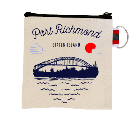 Port Richmond Staten Island Sketch Coin Purse